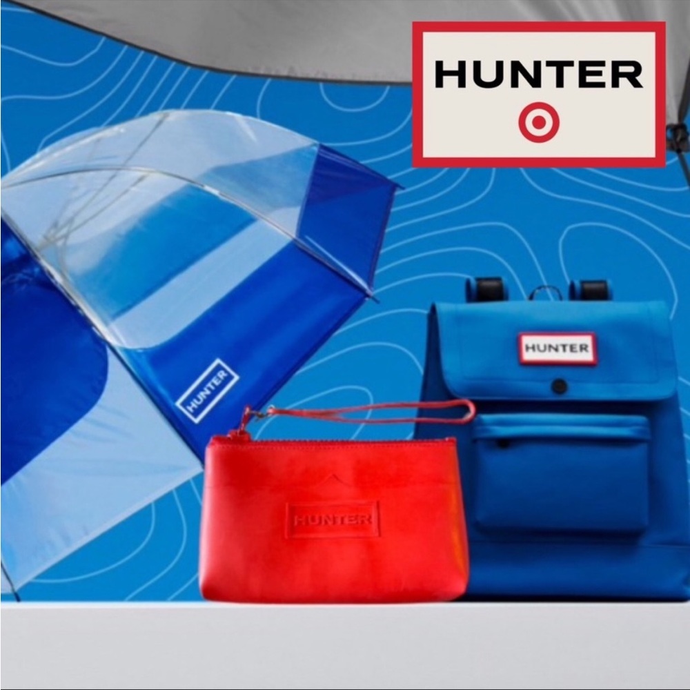 Hunter for Target blue waterproof backpack limited edition no longer available